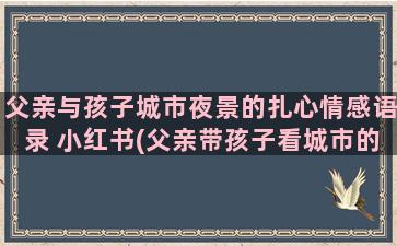 父亲与孩子城市夜景的扎心情感语录 小红书(父亲带孩子看城市的夜晚)